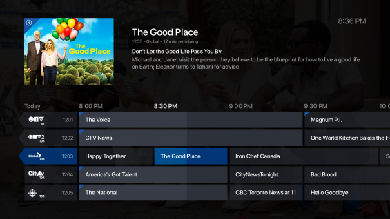 Application Fibe TV - Guide